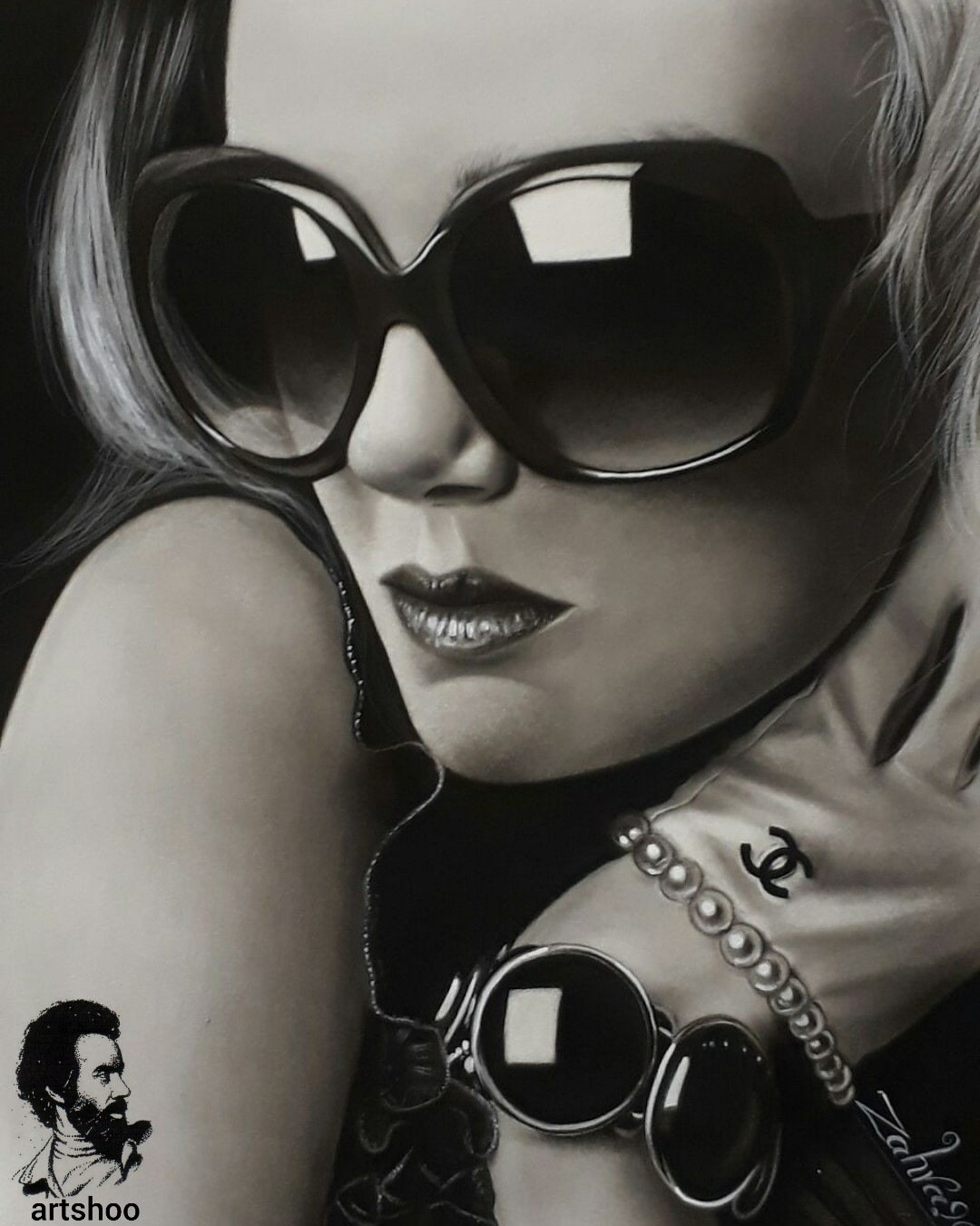 نقاشی سیاه قلم اورژینال